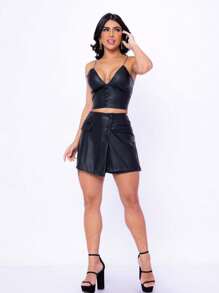 Women Tops - 黑色 - 查看 3