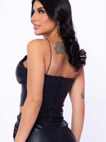 Women Tops - 黑色 - 查看 2