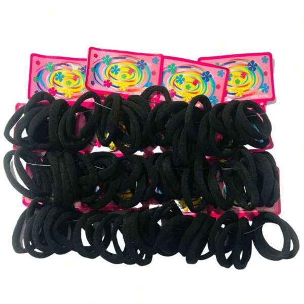 Kit 72 Elástico Rabico Para Cabelo Tipo Meia Pacote - 1 PACOTE DE XUXINHA BARATO