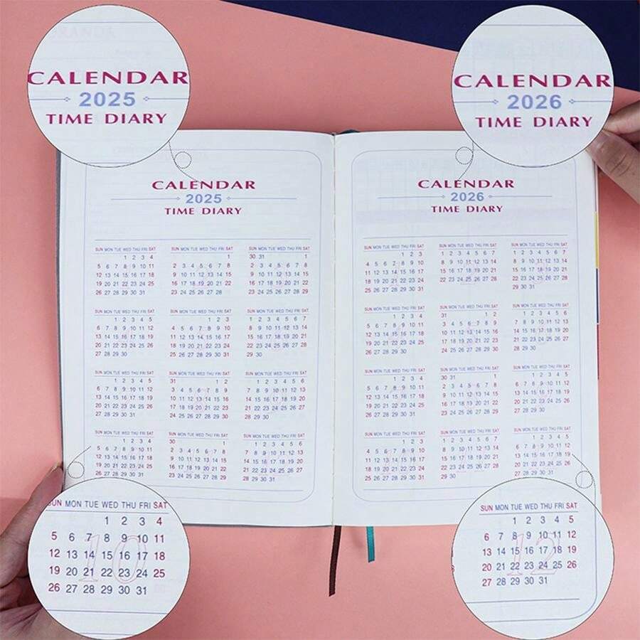 A 2024 scheduler notebook with chinese and english daily work diary