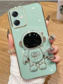 Kelly Capas Cell Phone Case With Astronaut Frame For Samsung - Mint Green - View 3