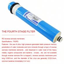Membrana RO de 75 gpd Sistema de ósmosis inversa Purificador de agua Cartucho de membrana RO Filtros comunes generales de agua para el hogar - Azul - Ver 5
