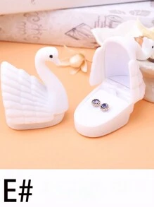 1pc Heart Shaped Ring Box - Novelty Jewelry Storage Box For Displaying & Keeping Earrings, Rings, Bracelets, Necklaces, Gifts For Valentine Day, Birthday -Can Also Be Used As Home Decorations