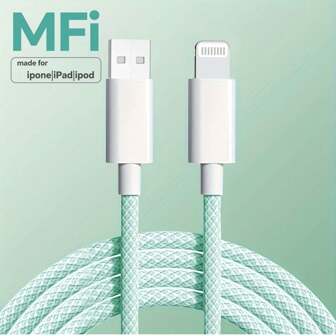 Snabbladdningskabel i nylonfläta, snabbladdnings- och dataöverföringskabel, kompatibel med iPhone 13/12/11 / Xr / 8/7/6 / surfplattor/bärbara datorer, kompatibel med iPhone 14 Pro Max, 14 Pro, 14 Plus, 13 Pro Max, 13 Pro, 13, 12 Pro, 12, 11, XS, XR, 8 Plus, 8, 7, 6, 5, SE, kompatibel med iPad Lightning, Nan MFi-certifierad