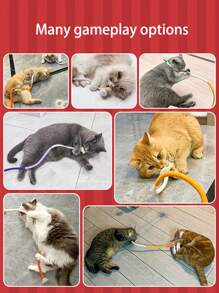 Pet Teeth Cleaning And Grinding Rope Toy, Durable And Self-Entertaining Cat Toy - Multicolor - View 6