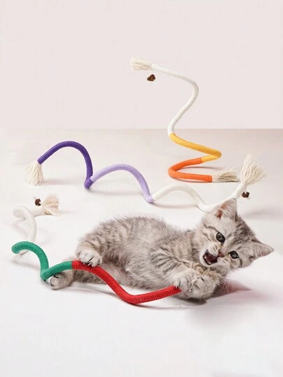 Pet Teeth Cleaning And Grinding Rope Toy, Durable And Self-Entertaining Cat Toy