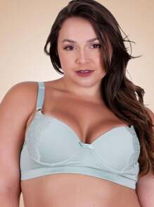 Plus Size Bras & Bralettes - Verde - Ver 1