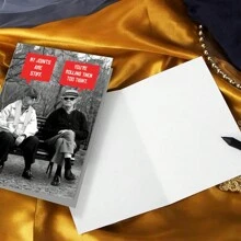1pc Funny Birthday Card With Envelope - Adult Humorous, Elderly Happy Birthday Card - For Men With Joint Stiffness - Red - View 4