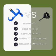 1 Miếng Đen Bắn cung Giải phóng Sự giúp đỡ Công cụ , Cung tổng hợp Giải phóng , 360° Xoay Ngón tay cái Giải phóng , Cung tổng hợp Giải phóng - màu đen - Xem 6