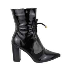 Women Mid-Calf Boots - 黑色 - 查看 2