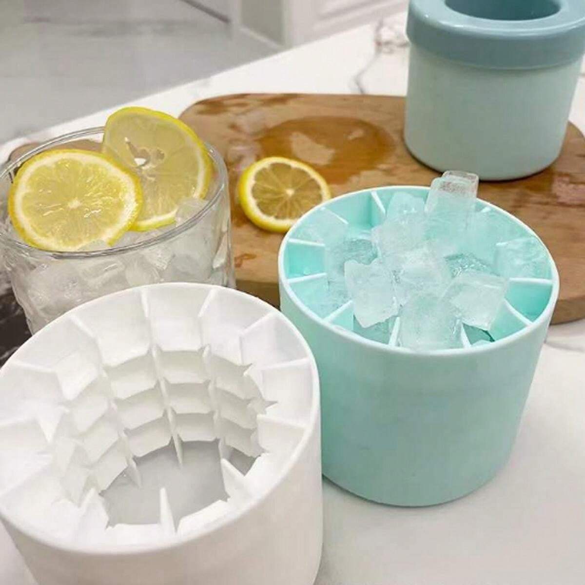 1pc, Quick Freezer Silicone Ice Cube Mold Easy To Use And Durable