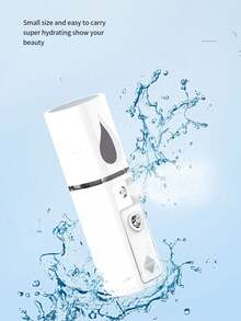 New Cold Spray Hydration Device Handheld Portable Hydration Device Beauty Sprayer Rechargeable Nano Mist - White - View 2