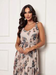 Women Dresses - 米色 - 查看 1