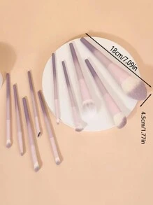 10 piezas Pincel de maquillaje, pincel de maquillaje lleno de herramientas de maquillaje, fácil de establecer fundación, pincel de rubor, pincel de sombra de ojos, pincel de cejas, pincel de contorno, pincel de labios, pincel de sombras para la nariz, maquillaje para la cara, herramientas de belleza,pinceles de maquillaje brochas para maquillaje cepillo maquillaje pincel maquillaje pinceles para maquillaje brochas maquillaje pinceles maquillaje cepillo maquillaje