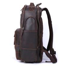 Ba lô da thật dành cho nam cổ điển của S.WORKER, Túi du lịch ngoài trời cổ điển, Túi da sức chứa lớn, Túi thiết kế nhiều lớp, Lựa chọn lý tưởng để làm quà tặng Đi nghỉ tập thể dục Trường học Máy tính xách tay mùa hè Chống nước mang theo Tiền cũ Kinh doanh thông thườngCổ điểnQuà tặng cá nhânBố Chồng bạn trai Ba lô Quà tặng ngày của cha Túi đi học Túi đi học thời trung cổ Túi cổ điển Sinh viên năm nhấtFor Books Back To School Ký túc xá đa chức năng dành cho sinh viên đại học Túi sách - Cà phê nâu - Xem 4