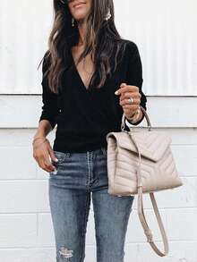 Blusa Para Dama De Moda Casual Elegante - Negro - Ver 2