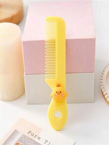 1 miếng Dễ thương Trẻ em Mini Lược Hoạt hình Có thể mang đi Kẹo Có màu sắc Nhỏ bé Lược chải tóc Tóc mái , Tóc Gãy  , Đầu tròn Răng , Nhỏ bé Cô gái Lược chải tóc - Hồng - Xem 5