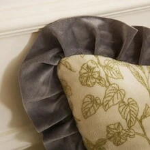 1pc Crown Shaped Crystal Velvet Pillow Headboard Cushion, Solid Color - Print Jungle Rabbit - View 6