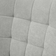 HOMCOM Ohrensessel mit Hocker, Relaxsessel, Polstersessel in Cord-Optik, Loungesessel, Armlehnstuhl mit Holzbeine, Fernsehsessel für Wohnzimmer, Grau