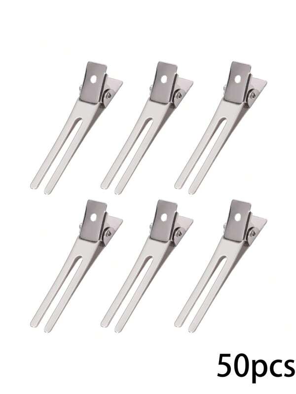 20/50/100pcs Hair Clips, Metal Crocodile Clips For Hairstyling, Suitable For Salon And Home Use,Hair Accessories,Hair Barrettes Claw Clips, School Stuff