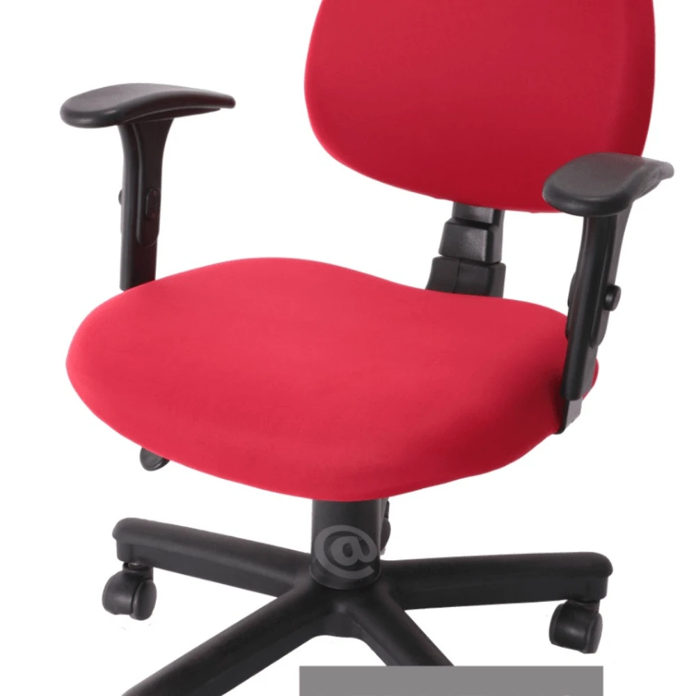 Universal Swivel Office Chair Cover - Seat And Back DIFFERENT COLORS - 紅色 - 查看 1