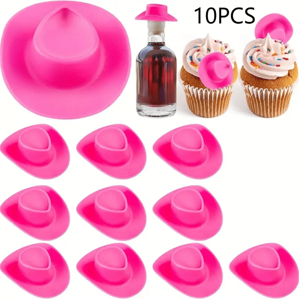 Pcs Mini Cowboy Hats For Bottles Tiny Cowboy Hats Mini Party Hats Red DIY Cowgirl Hat For St￭ Animals Crafts Cowboy Hats