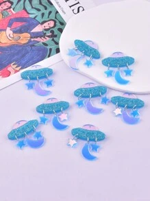 8入組亞克力外星人DIY吊墜 - 彩色 - 查看 5