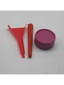 Có thể mang đi 2 lớp 55mm Máy xay Nhựa Hình nón Ống khói Bộ nạp Hình nón Ống Chất làm đầy Cỡ lớn Lưu trữ Ống Bộ - Nhiều màu - Xem 10