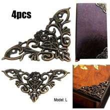 4-8pcs Decorative Wood Corner Protector For Cupboards - Bronze Finish