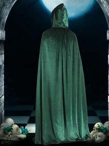 1pc Velvet Shawl Velvet Shawl Is A Suitable Stage Costume For Holiday Parties - Green - View 2