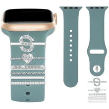 6pcs/Set Silicone Watch Band Decorative Loops For 38mm Apple Watch, Including Letter & Heart Printed Bands, Ideal Gift For Mother's Day, Father's Day And Festivals Valentines - Multicolor - View 31