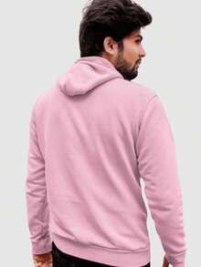 Men Hoodies - Baby Pink - View 2