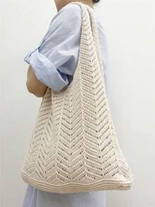 Ins Original Design Donna Grande Borsa a maglia, Borsa da spiaggia, Borsa a mano, Borsa a tracolla estiva, Borsa intrecciata vuota, Zaino riutilizzabile, Leggero, Zaino a grande capacit per luso quotidiano delle donne, Borsa per la spesa all'uncinetto, regalo per la Festa della Mamma. Una borsa a mano a grande capacità adatta per laureandi, adolescenti, ragazze, matricole, vacanze, borse da spiaggia, borse a tracolla e borse a mano, elementi essenziali per l'estate, perfetta per le vacanze, la scuola, portatile, grande capacità, per ragazze adolescenti, donne, studenti universitari, perfetta per ufficio, college, scuola media, scuola superiore, lavoro, business, pendolarismo, ufficio, spiaggia