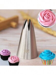 1 件/3 件/5 件/10 件/20 件/50 件裱花嘴套装，不锈钢裱花嘴，奶油蛋糕裱花嘴，适用于甜点饼干杯蛋糕，厨房配件，烘焙工具，DIY 蛋糕装饰用品 - 銀色 - 查看 11