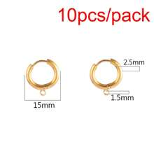10 Stücke rostfreie Stahl Ohrstecker Basis Ohrring Pfosten für DIY Schmuck Ohrringe Herstellung Zubehör - Ohrring - Übersicht 10