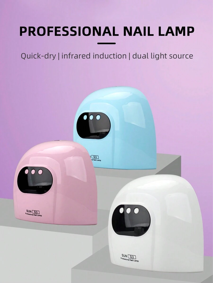 Professional Infrared Sensor Manicure Nail Lamp, Quick Curing For All UV Gel Nail Polish And Dryer Salon Tool - White - View 1