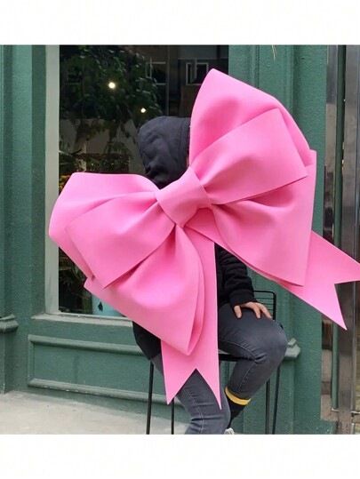 1pc Oversized Pink & Red Bow, 29.5in Bow Decoration For Wedding Arch, Bridal Shower, Party, Store Decoration, Nursery, Gift Wrapping, Birthday, Holiday, Office Decor, Floral Crown,Wedding Decor,Home Decor ,Room Decor Party Favors Bride Gifts Graduation Birthday Decorations Party Decorations Bachelorette