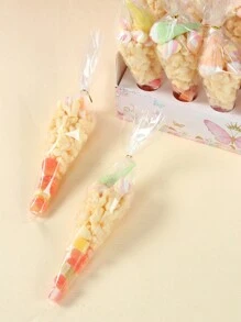 1套粉色蝴蝶主題婚禮托盤，紙質彩帶錐形糖果袋和錐形禮品袋，婚禮宴會彩帶托盤，多功能生日節日派對包裝用品