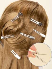 20/50/100 chiếc kẹp tóc, kẹp cá sấu kim loại dùng để tạo kiểu tóc, thích hợp cho salon và sử dụng tại nhà, phụ kiện tóc, kẹp tóc càng cua, đồ dùng học tập, phụ kiện đội đầu, ghim cài tóc - Bạc - Xem 2