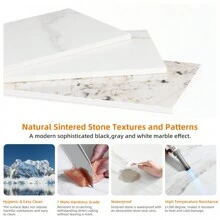 Dining Table Marble Dining Table Kitchen Table: Scandinavian Dining Table 120*70*76CM With Metal Legs For Dining Room White/Emerald/Grey - White - View 11