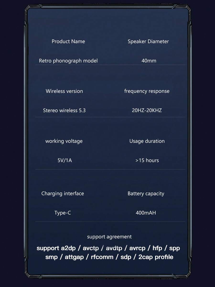 T62 Ear Return Earphones Retro Phonograph Style RGB Lamp Head Wearable