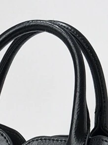 Geantă de mână vintage de culoare solidă PLANEE, geantă mică de vară cu mini îmbinare, cu decorare cu fundiță, geantă de umăr/încrucișată