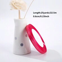 1 Roll 25 Yards, 0.6cm Phnom Penh Ribbon Wedding Candy Box Ribbon Gift Wrap Ribbon Ribbon Hand-Made D Iy Decorative Tape - 0.6cm - View 13