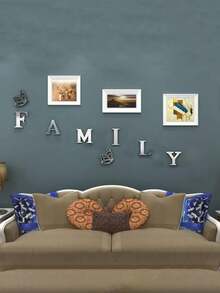 8 Nhà  Trang trí tường Acrylic Gương Dán tường Với Lá thư Dấu hiệu Đối với Phòng khách Phòng ngủ Nhà  Trang trí - Nhiều màu - Xem 9