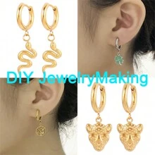 10 Stücke rostfreie Stahl Ohrstecker Basis Ohrring Pfosten für DIY Schmuck Ohrringe Herstellung Zubehör - Ohrring - Übersicht 8