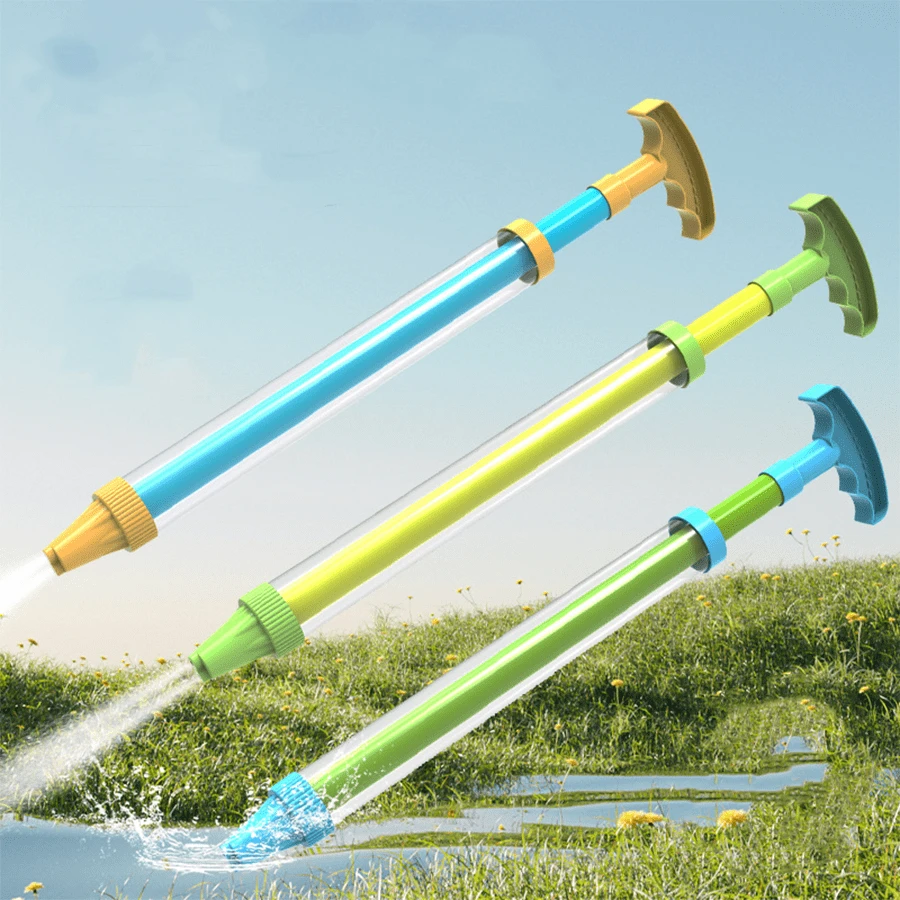 1pc Random Color Drifting Pull Type Water Gun For Summer Beach Outdoor Water Play Toys