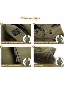 Chamarra Tactica Militar Térmica Impermeable Tactico Hombre - Verde - Ver 11
