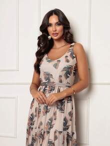 Women Dresses - 米色 - 查看 3