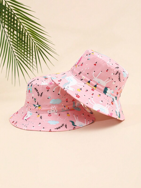 1pc Fashionable Unisex Children's Sun Hat With Wide Brim For Outdoor Activities, Beach & Fishing