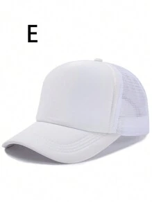 1顶男女通用广告可定制Logo刺绣志愿者团队建设活动棒球帽，纯色海绵网眼帽，适用于社区服务 - 彩色 - 查看 6